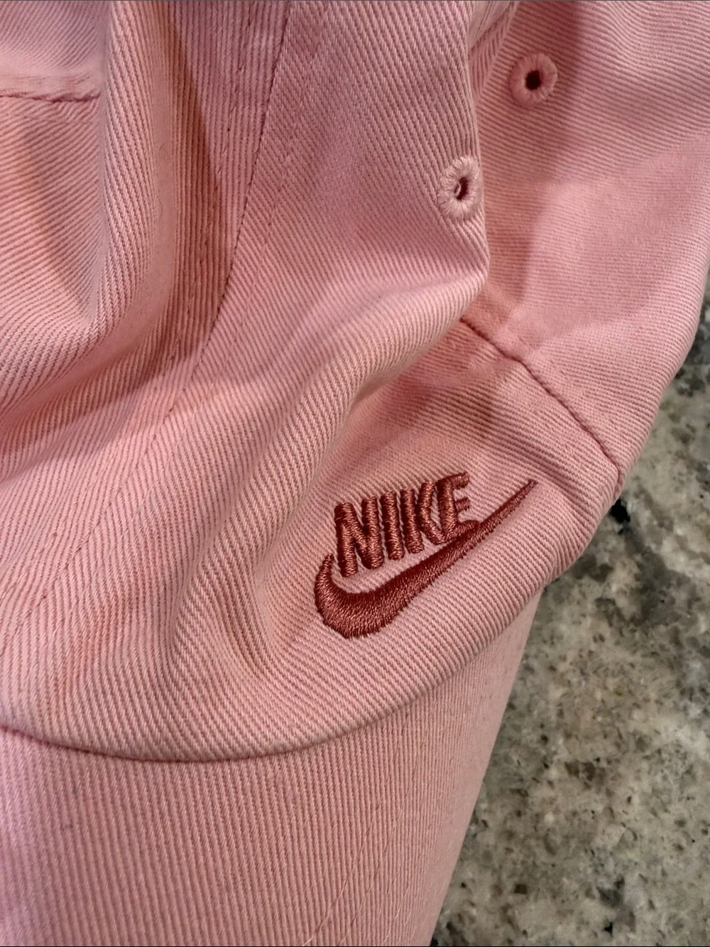 Nike Pink Embroidered Swoosh Toddler Girl Baseball Cap